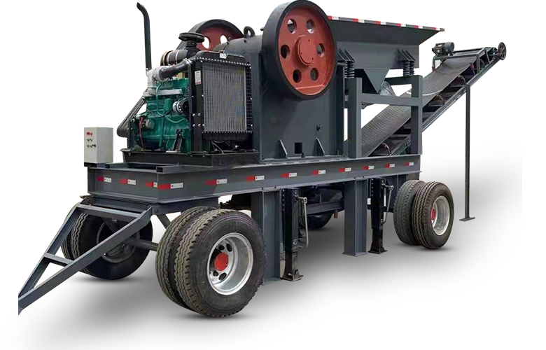 Simple mobile crusher